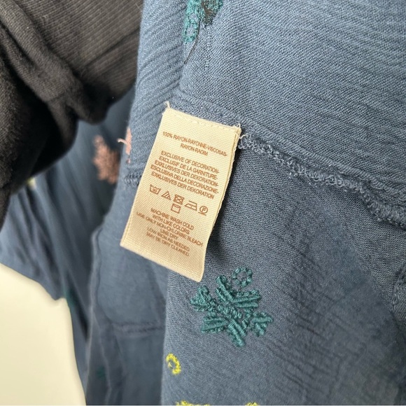 Free People Stargazer Blue Embroidered Sundresss - Picture 5 of 7